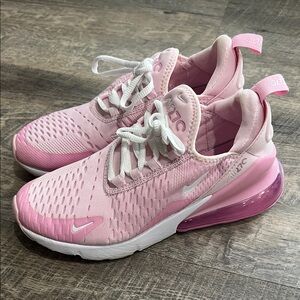 Nike Air Max 270 sneakers - pink, worn 2x, like new/size 5y or Women’s 6.5